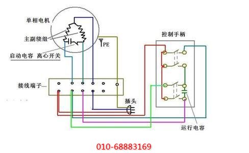 單項電容式空壓機接線圖